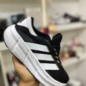 Adidas Running Shoes – Black/White, Cloud Foam